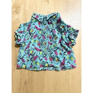 American Girl Courtney's Shirt Multicolor Print Collared 2020 Shirt ONLY